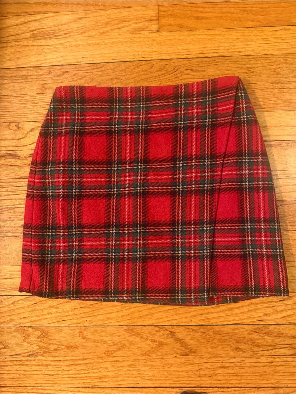 Hollister Red Plaid Mini Skirt